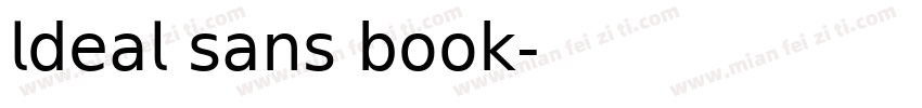 ldeal sans book字体转换